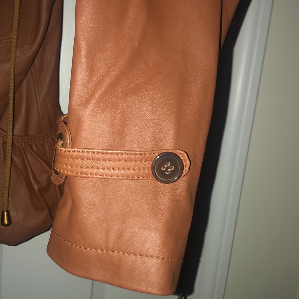 Cache Women's Tan Leather Jacket - Picture 4 of 12